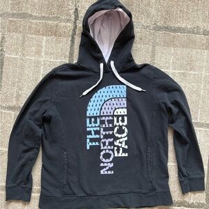 The North Face Trivert Hoodie Womens XL Black Pullover Sweatshirt